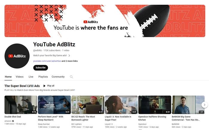 YouTube Launches 2024 ‘AdBlitz’ to Showcase Super Bowl Campaigns