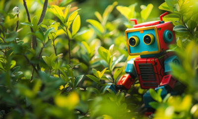 Google Robot In Bushes