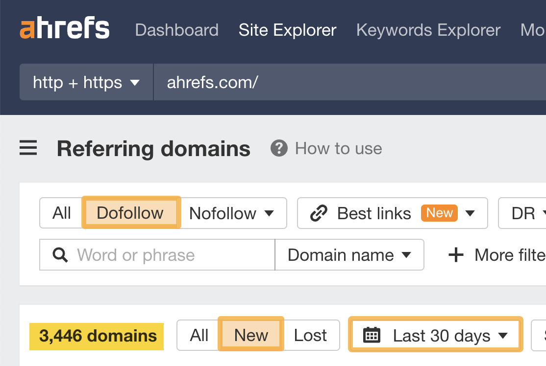 Quantity-of-do-follow-links-via-ahrefs-site-explorer