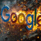 Google Logo Exploding Cracking