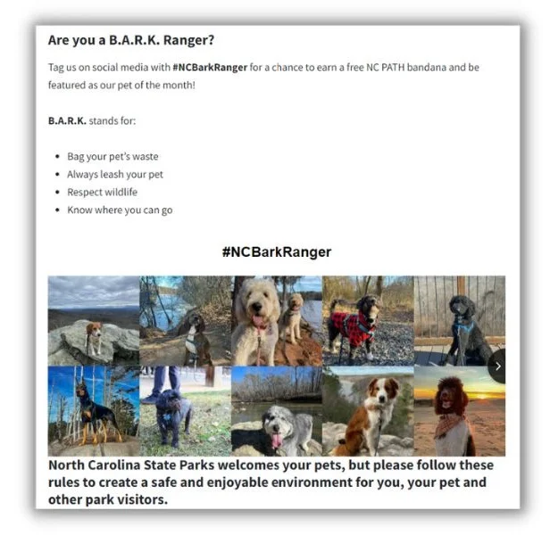 Giveaway ideas - rules for the BARK Ranger ambassador giveaway.