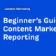 Beginner’s Guide to Content Marketing Reporting