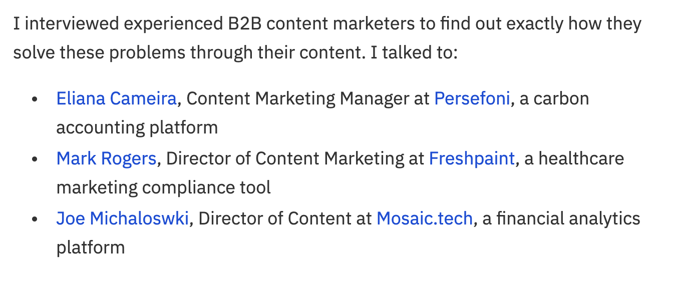 Research Ryan did for his post on B2B content marketing