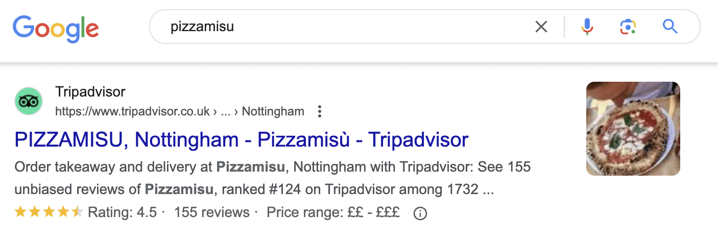 TripAdvisor is an important place to get reviews for restaurants
