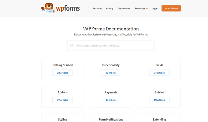 Technical documentation on a WordPress based business