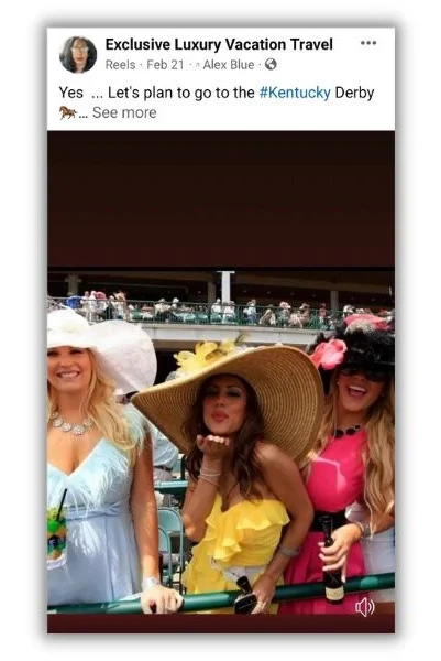 may content ideas - Post showing kentucky derby fasion.