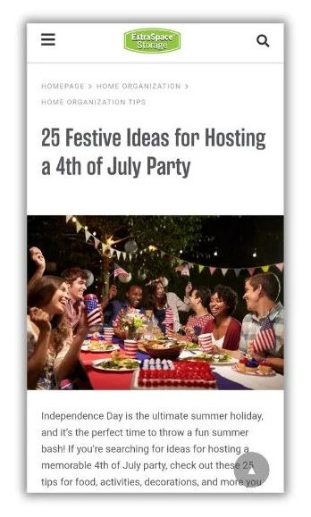 June content ideas - blog post of 4th of July party planning ideas.