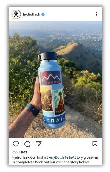 June content ideas - User generated content for Hydroflask.