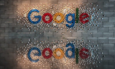 Google logo inside the Google Indonesia office in Jakarta