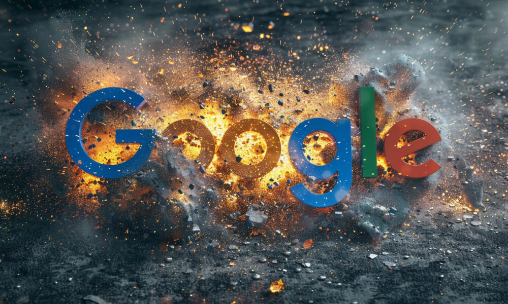 Google Logo Explode