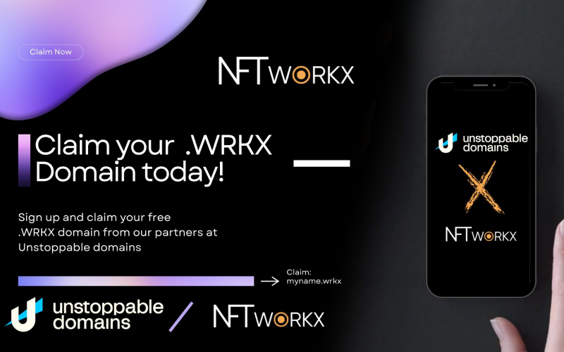 NFT Workx and Unstoppable Domains Launches WRKX Domains