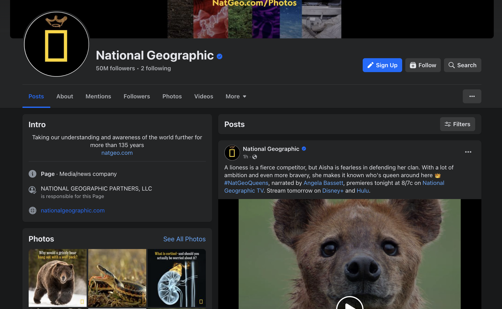National Geographic on FB