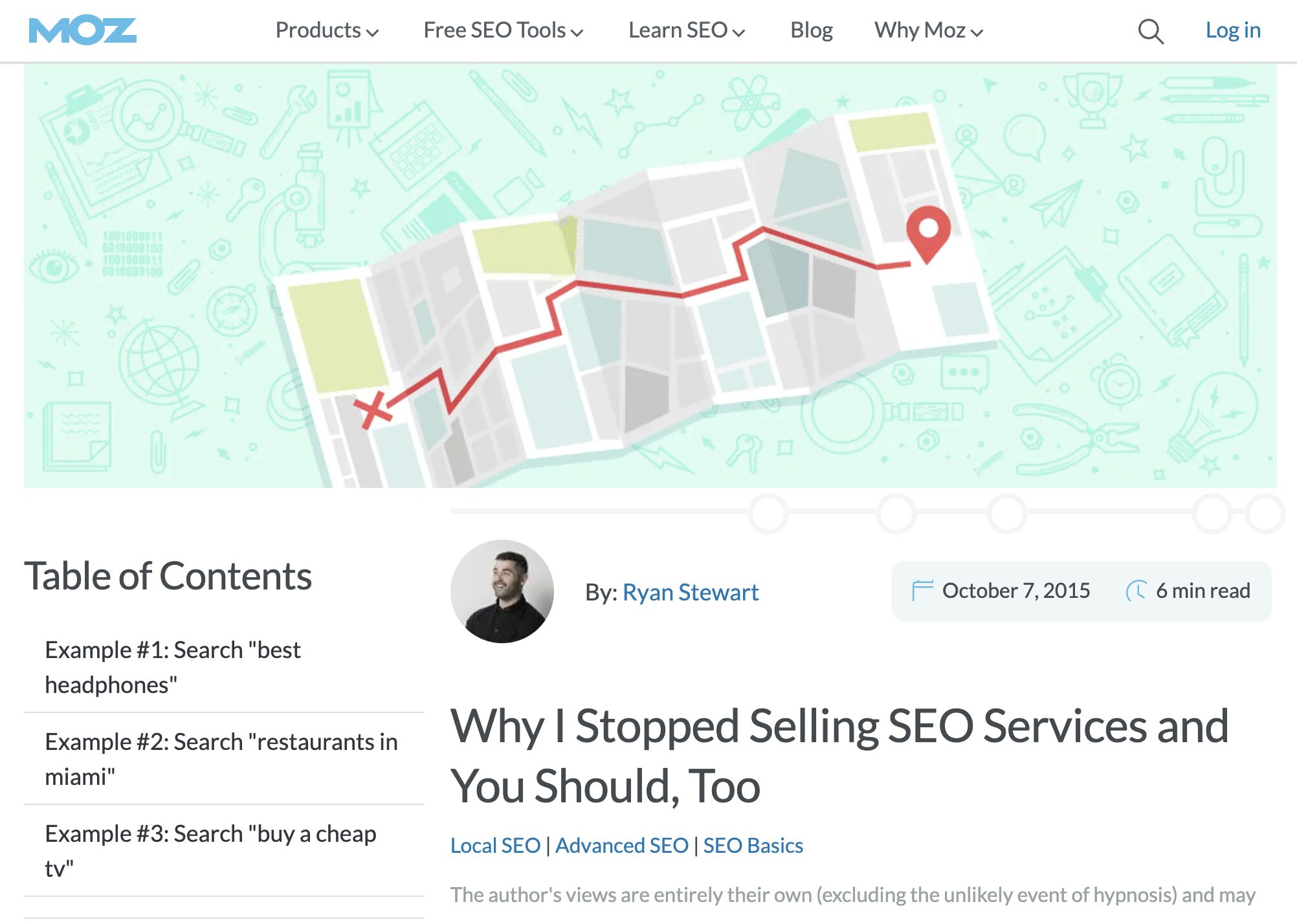 Moz's post on SEO services