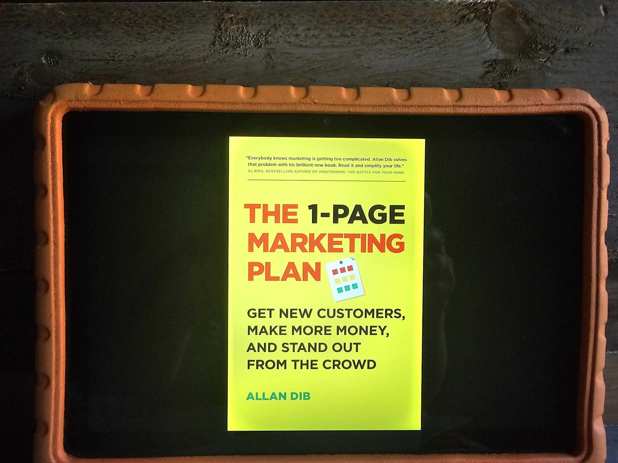 Michelle's book 1-Page Marketing Plan