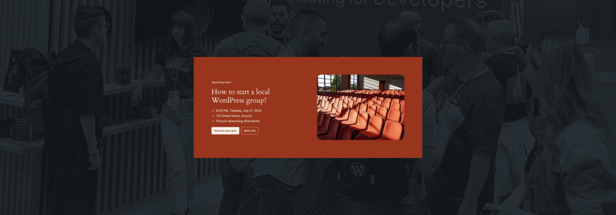 How to Create a Beautiful and Functional Site for Your WordPress Meetup Group – WordPress.com News