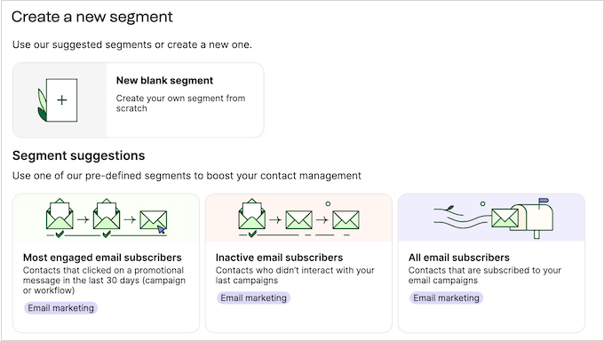 Creating a segmented email list using Brevo