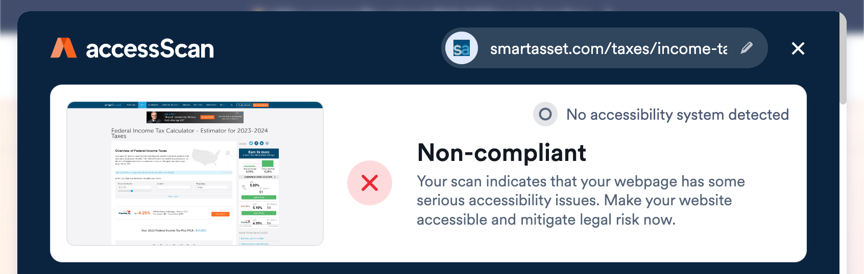 Running a compliance audit with AccessScan