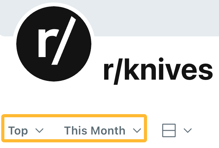 Top this month in r/knives