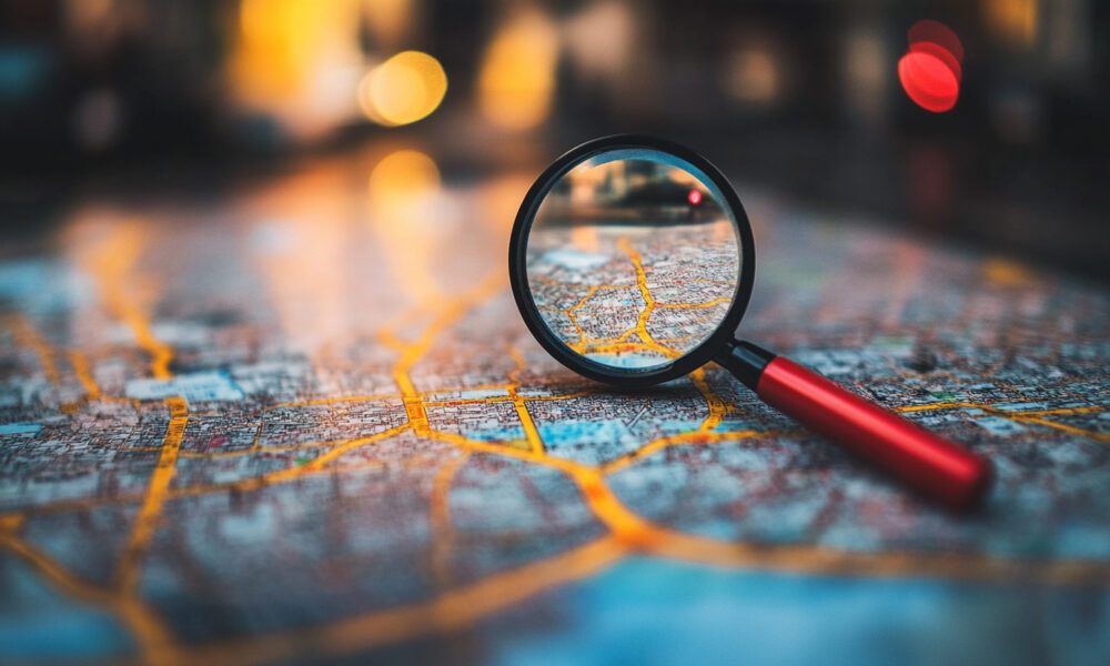 Google Map Magnifying Glass