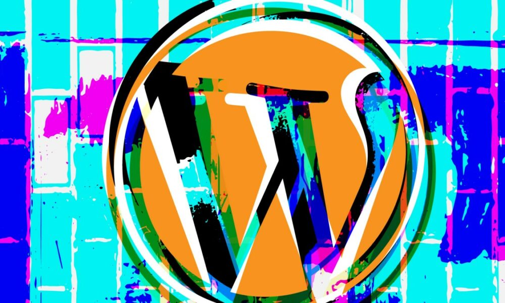 stylized WordPress logo