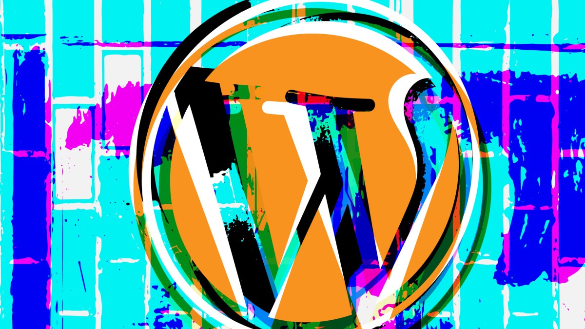 stylized WordPress logo