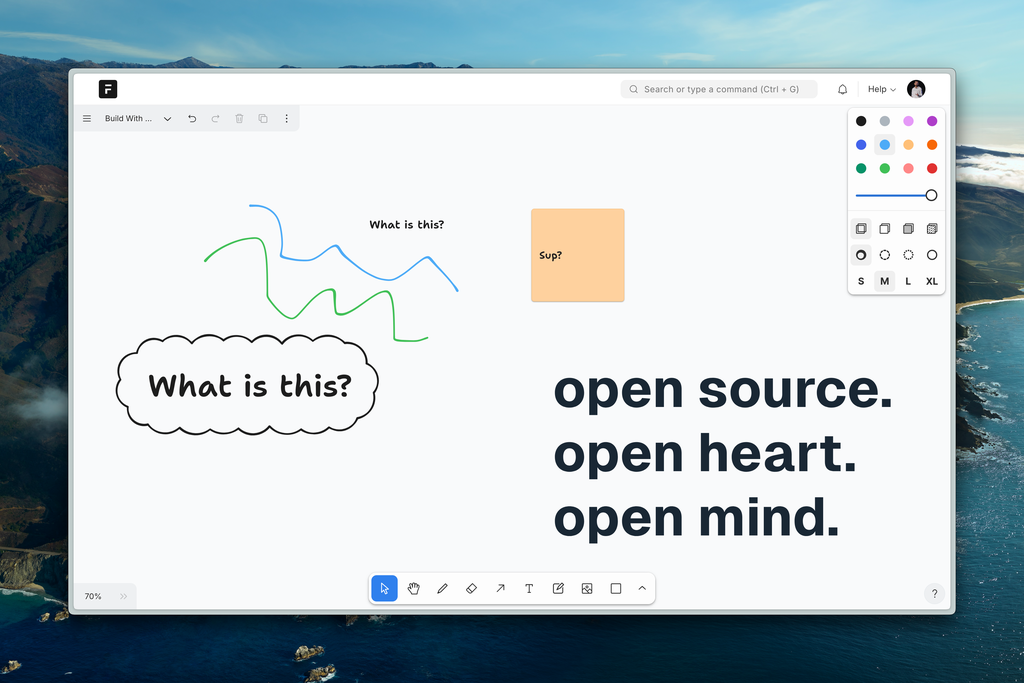 Tldraw – Sketchy Freeform Whiteboard Flowcharts