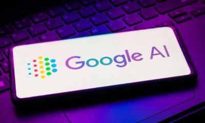 Google AI logo displayed on a smartphone