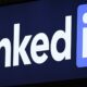 A large LinkedIn logo