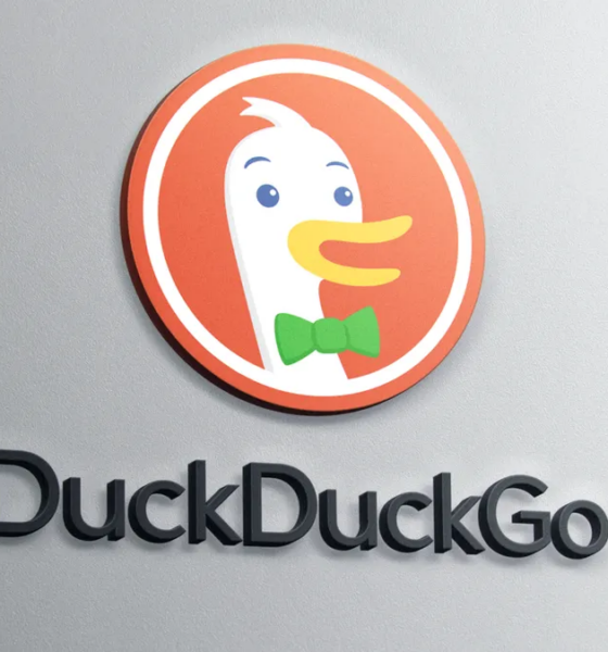 The DuckDuckGo logo showing a duck