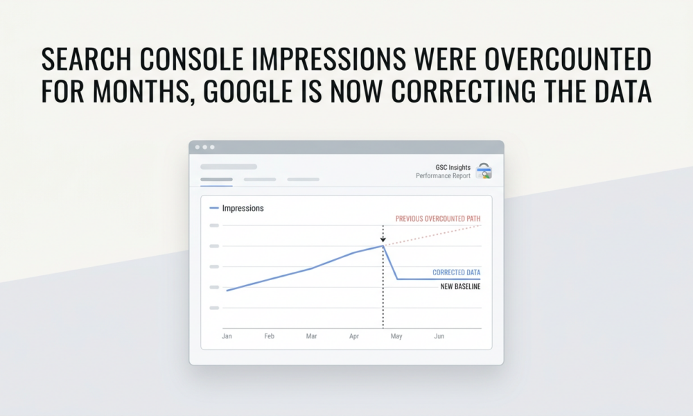 Search Console impressions were overcounted for months Google is now correcting the data