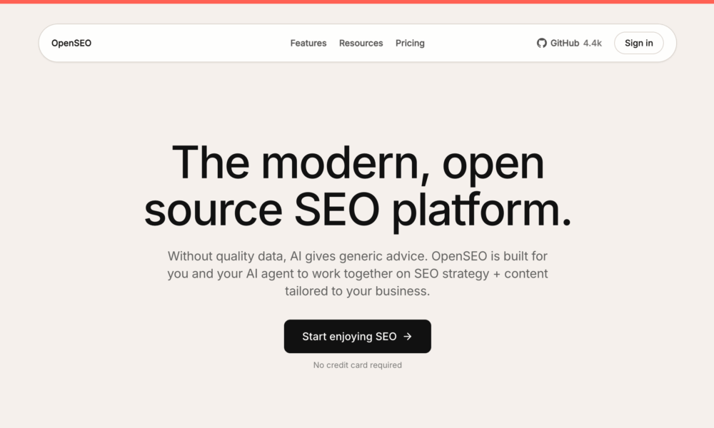 OpenSEO A New SEO Platform Built for AI and Flexibility